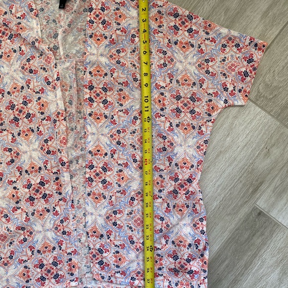 Torrid Multi-Color Floral Print Pattern Short Sleeve Open Front Cardigan… - Picture 8 of 12